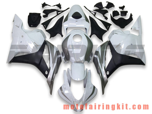 Kits de carenado aptos para CBR600RR 2009 2010 2011 2012 CBR600 RR 09 10 11 12 Molde de inyección de plástico ABS Carrocería completa para motocicleta Marco de carrocería de posventa (blanco y negro) B043