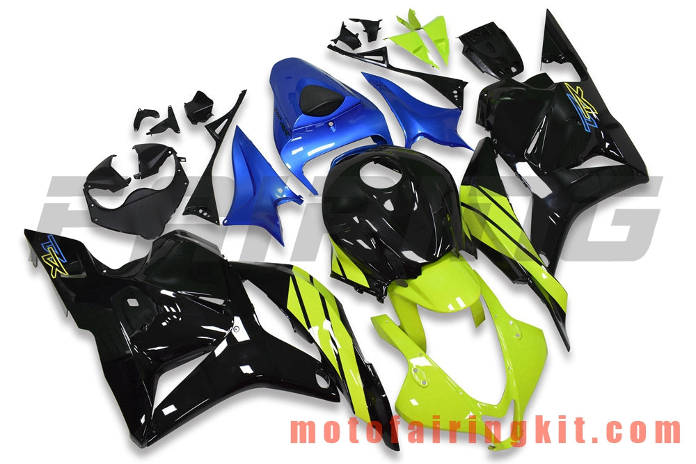 Fairing Kits Fit for CBR600RR 2009 2010 2011 2012 CBR600 RR 09 10 11 12 Plastic ABS Injection Mold Complete Motorcycle Body Aftermarket Bodywork Frame (Black & Blue) B044