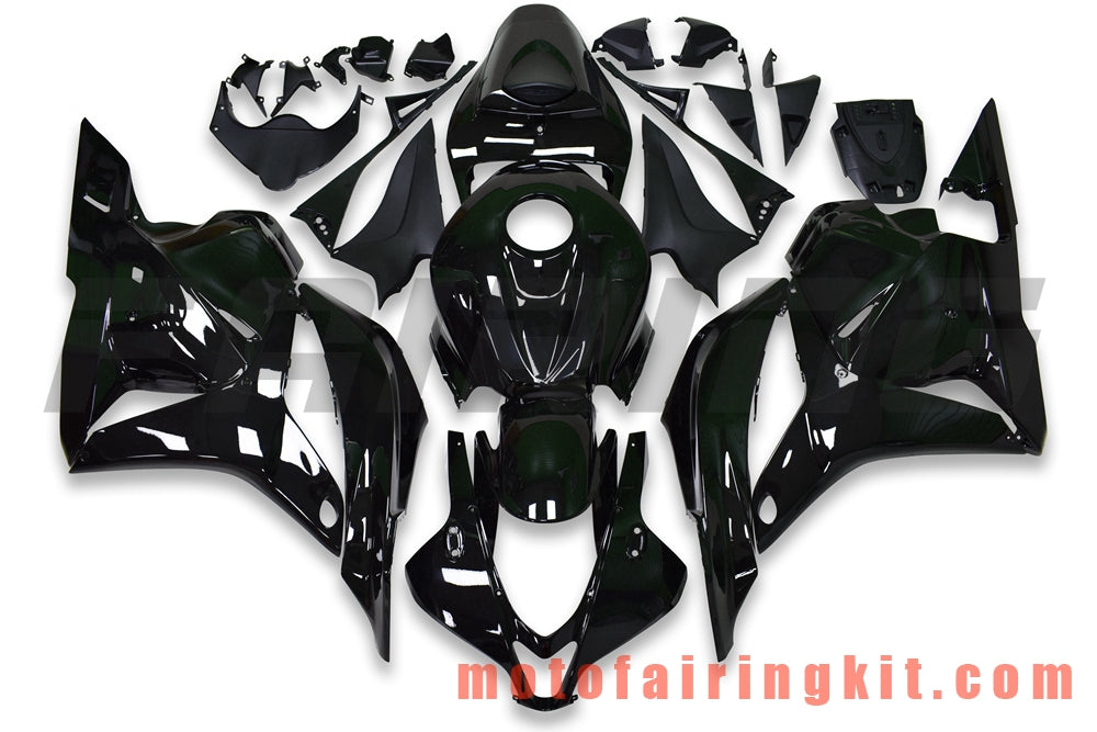 Kits de carenado aptos para CBR600RR 2009 2010 2011 2012 CBR600 RR 09 10 11 12 Molde de inyección de plástico ABS Carrocería completa para motocicleta Carrocería del mercado de accesorios Marco (negro) B046