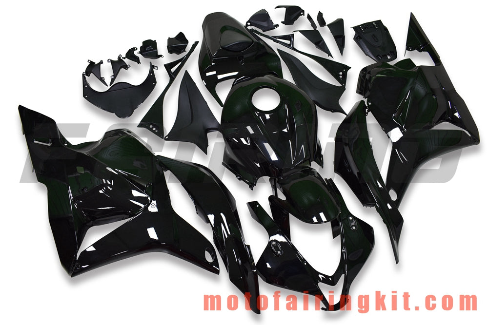 Fairing Kits Fit for CBR600RR 2009 2010 2011 2012 CBR600 RR 09 10 11 12 Plastic ABS Injection Mold Complete Motorcycle Body Aftermarket Bodywork Frame (Black) B046