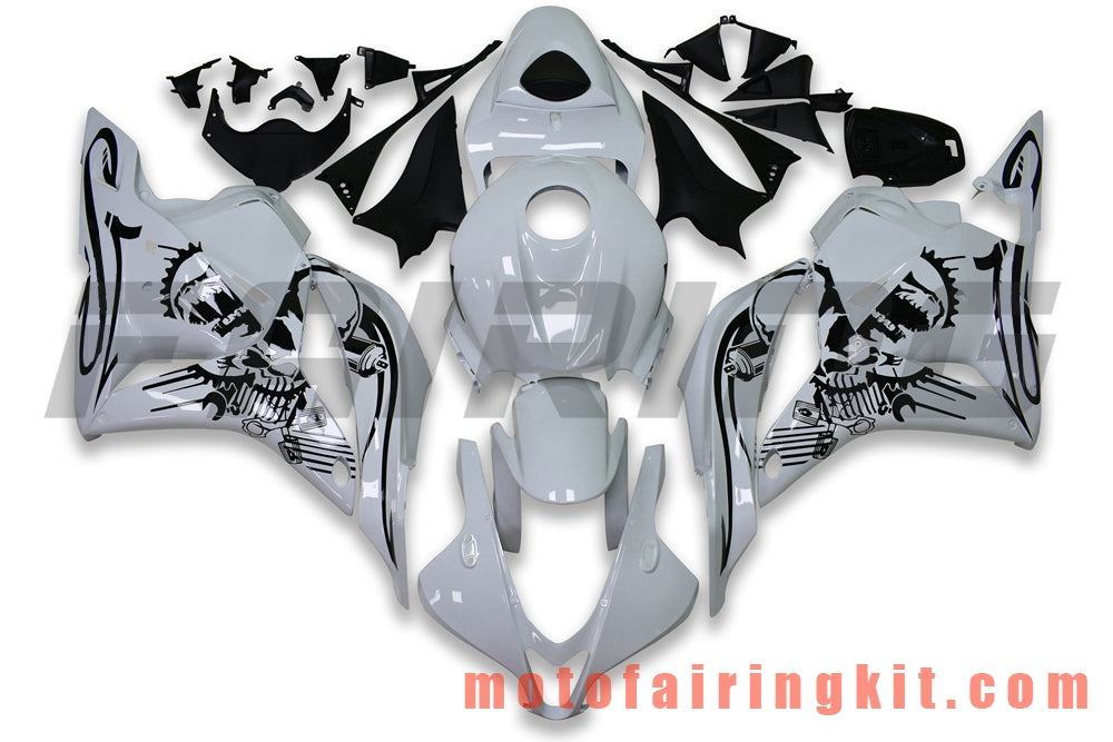 Fairing Kits Fit for CBR600RR 2009 2010 2011 2012 CBR600 RR 09 10 11 12 Plastic ABS Injection Mold Complete Motorcycle Body Aftermarket Bodywork Frame (White) B047