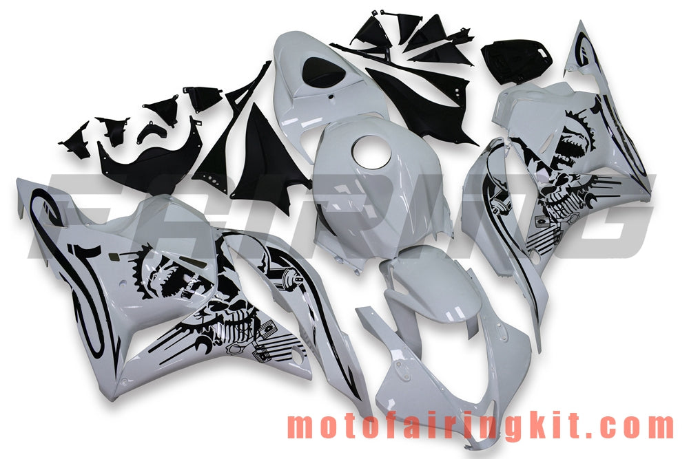 Fairing Kits Fit for CBR600RR 2009 2010 2011 2012 CBR600 RR 09 10 11 12 Plastic ABS Injection Mold Complete Motorcycle Body Aftermarket Bodywork Frame (White) B047