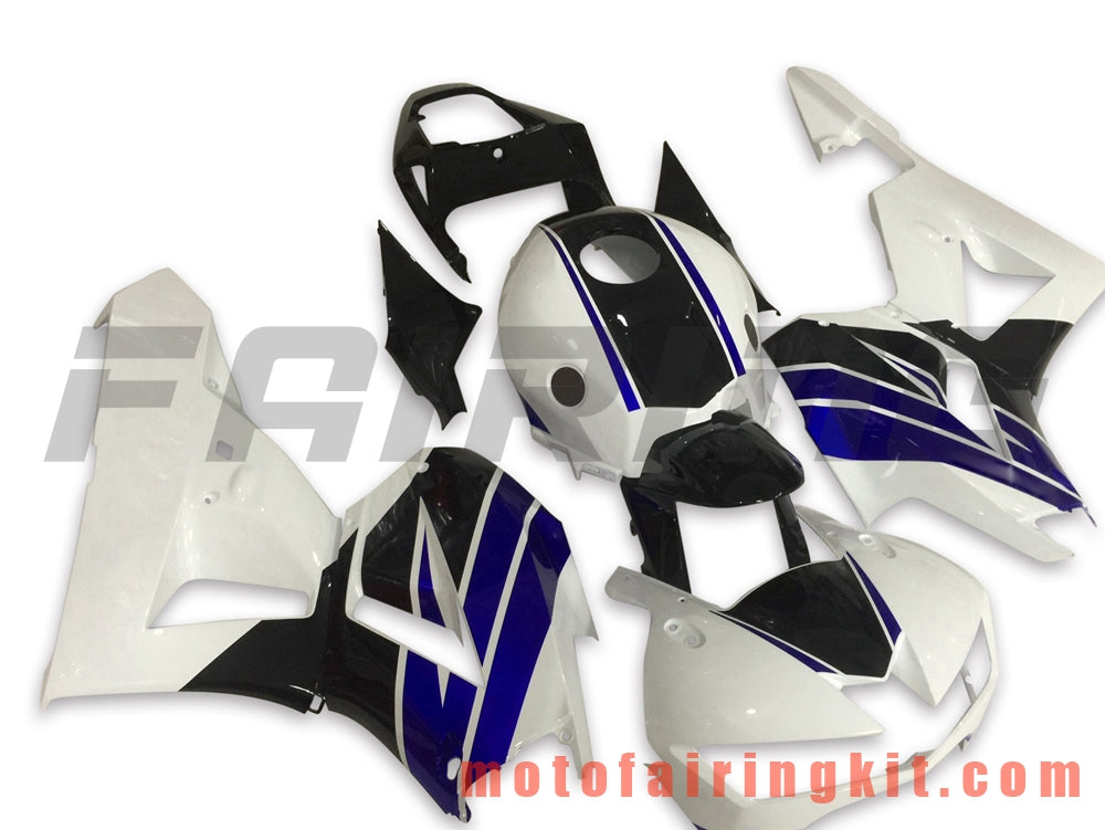 Fairing Kits Fit for CBR600RR 2013 2014 2015 2016 2017 2018 CBR600 RR 13 14 15 16 17 18 Plastic ABS Injection Mold Complete Motorcycle Body Aftermarket Bodywork Frame (White & Black) B007