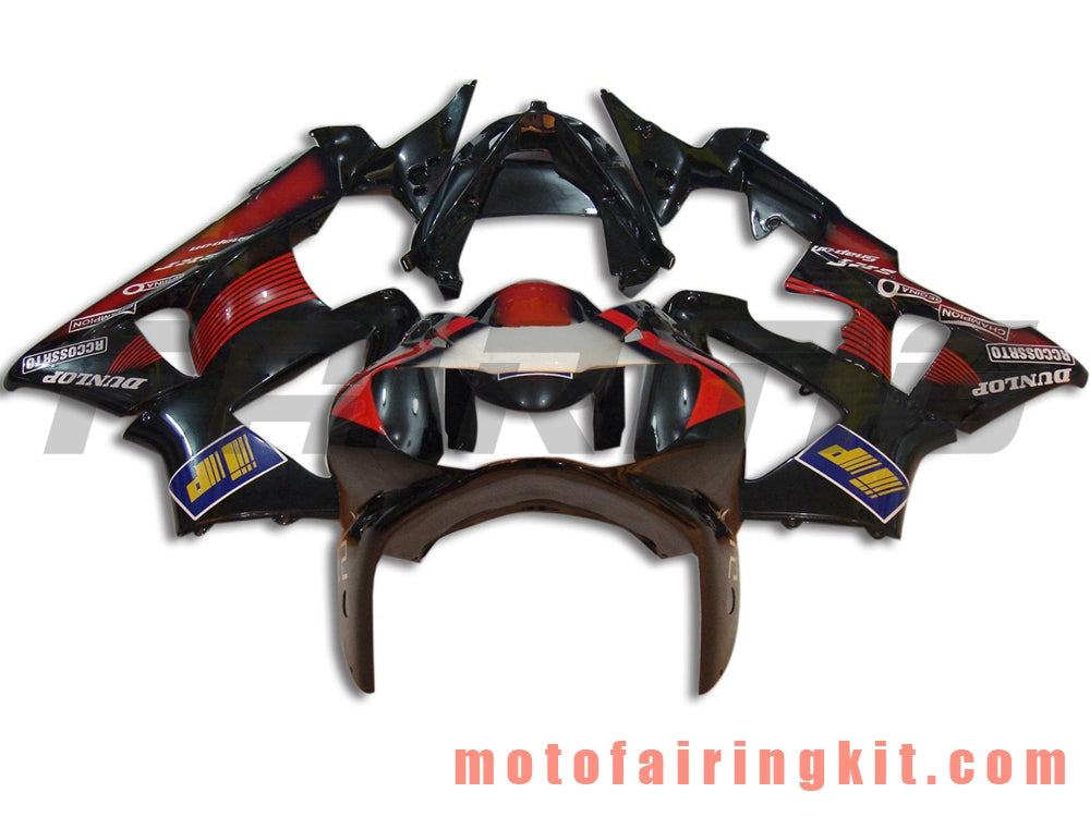 Fairing Kits Fit for CBR900RR 929 2000 2001 CBR900 RR 929 00 01 Plastic ABS Injection Mold Complete Motorcycle Body Aftermarket Bodywork Frame (Black & Red) B002