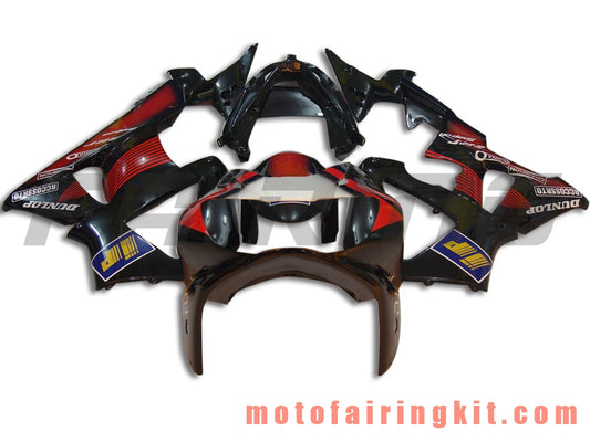 Kits de carenado aptos para CBR900RR 929 2000 2001 CBR900 RR 929 00 01 Molde de inyección de plástico ABS Carrocería completa para motocicleta Marco de carrocería de posventa (negro y rojo) B002