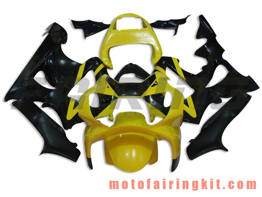 Kits de carenado aptos para CBR900RR 929 2000 2001 CBR900 RR 929 00 01 Molde de inyección de plástico ABS Carrocería completa para motocicleta Carrocería del mercado de accesorios Marco (amarillo y negro) B003