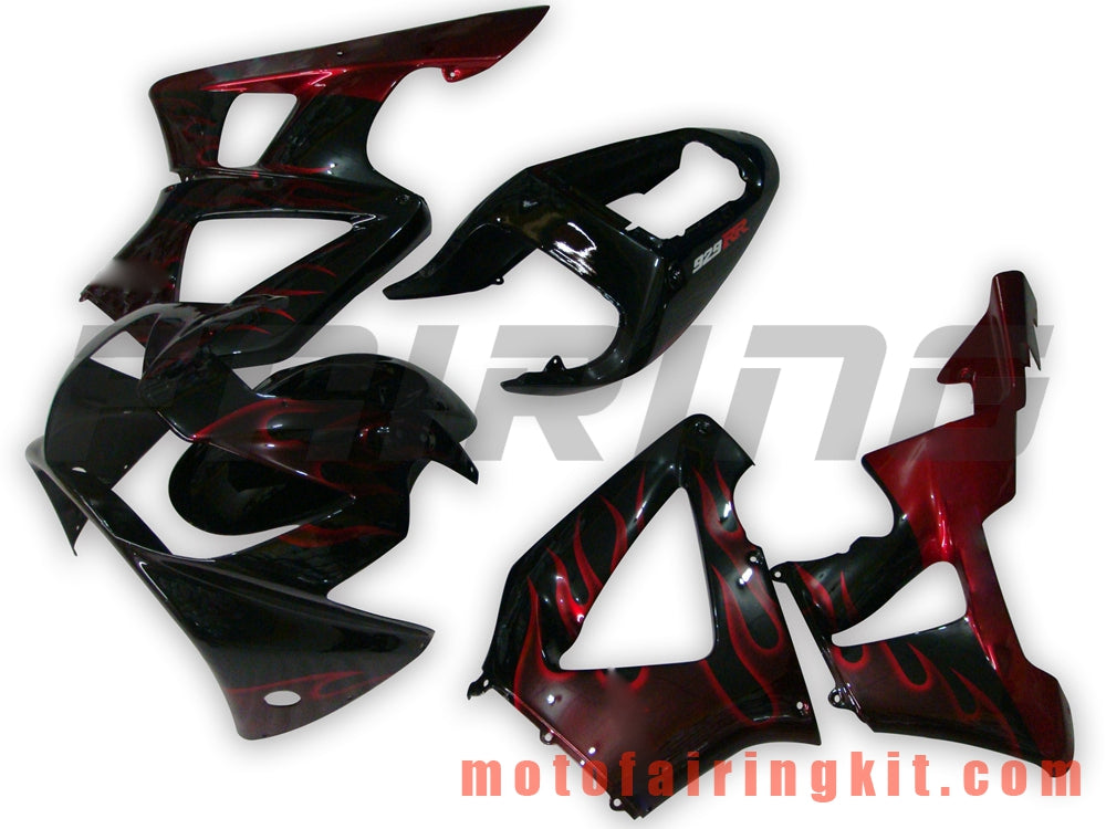 Fairing Kits Fit for CBR900RR 929 2000 2001 CBR900 RR 929 00 01 Plastic ABS Injection Mold Complete Motorcycle Body Aftermarket Bodywork Frame (Black & Red) B004