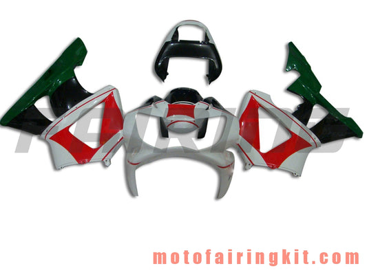 Kits de carenado aptos para CBR900RR 929 2000 2001 CBR900 RR 929 00 01 Molde de inyección de plástico ABS Carrocería completa para motocicleta Carrocería del mercado de accesorios Marco (rojo y blanco) B006