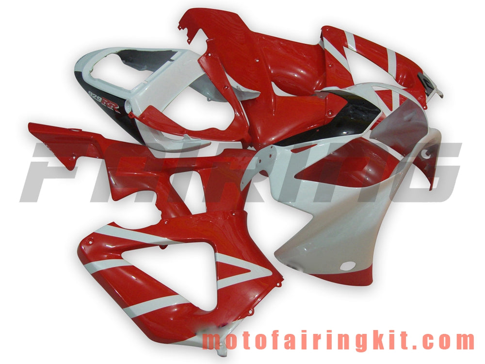 Kits de carenado aptos para CBR900RR 929 2000 2001 CBR900 RR 929 00 01 Molde de inyección de plástico ABS Carrocería completa para motocicleta Marco de carrocería de posventa (rojo y blanco) B007