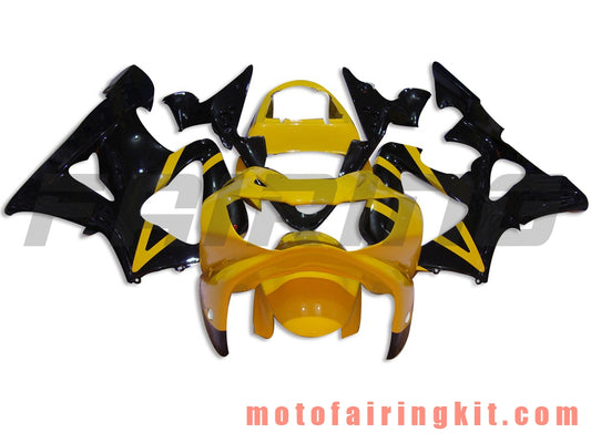 Kits de carenado aptos para CBR900RR 929 2000 2001 CBR900 RR 929 00 01 Molde de inyección de plástico ABS Carrocería completa para motocicleta Carrocería del mercado de accesorios Marco (amarillo y negro) B008