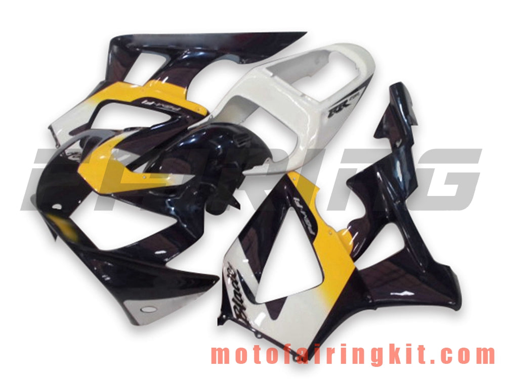 Kits de carenado aptos para CBR900RR 929 2000 2001 CBR900 RR 929 00 01 Molde de inyección de plástico ABS Carrocería completa para motocicleta Marco de carrocería de posventa (negro y amarillo) B010