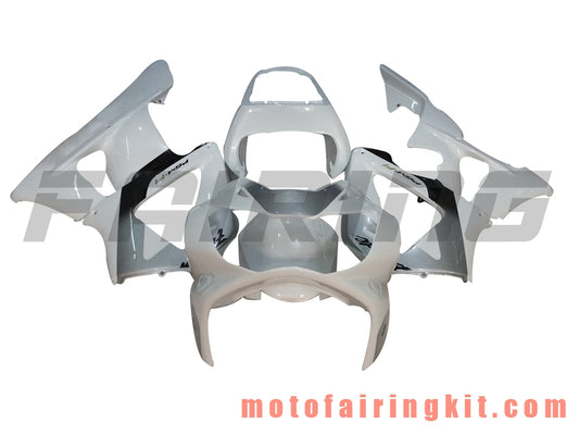 Kits de carenado aptos para CBR900RR 929 2000 2001 CBR900 RR 929 00 01 Molde de inyección de plástico ABS Carrocería completa para motocicleta Marco de carrocería de posventa (blanco y plateado) B018