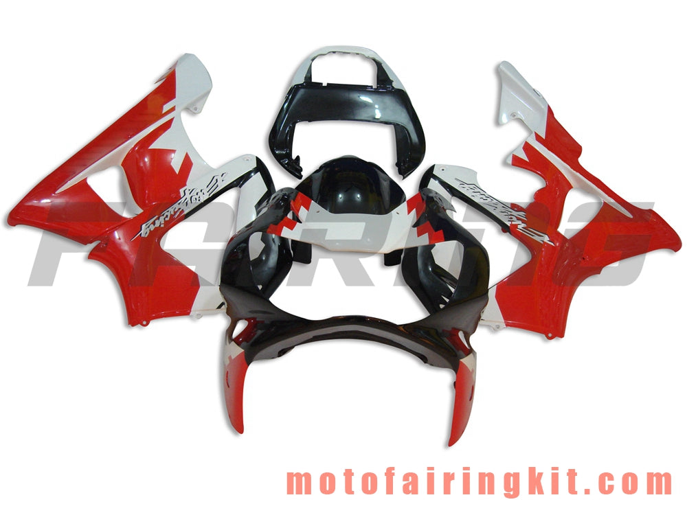 Kits de carenado aptos para CBR900RR 929 2000 2001 CBR900 RR 929 00 01 Molde de inyección de plástico ABS Carrocería completa para motocicleta Marco de carrocería de posventa (rojo y negro) B022