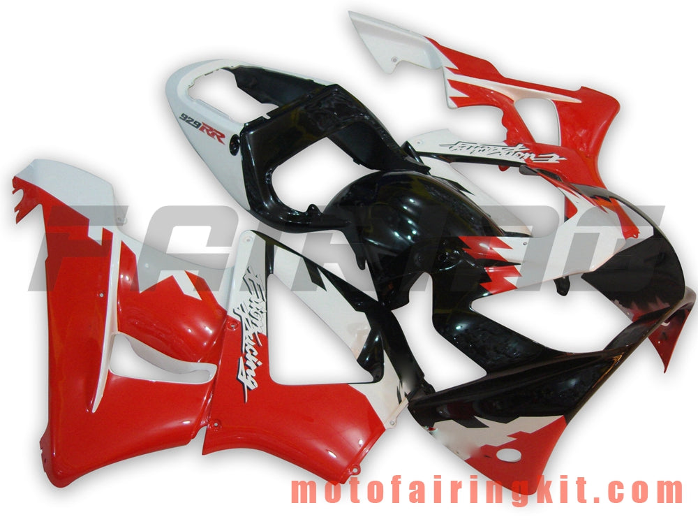 Kits de carenado aptos para CBR900RR 929 2000 2001 CBR900 RR 929 00 01 Molde de inyección de plástico ABS Carrocería completa para motocicleta Marco de carrocería de posventa (rojo y negro) B022