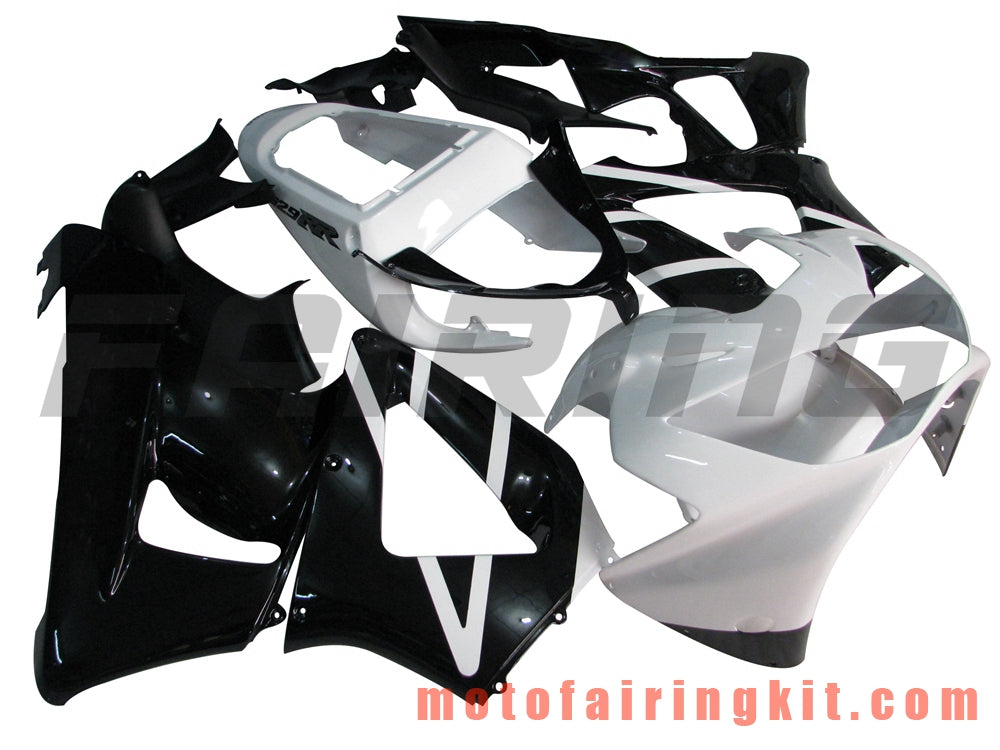 Fairing Kits Fit for CBR900RR 929 2000 2001 CBR900 RR 929 00 01 Plastic ABS Injection Mold Complete Motorcycle Body Aftermarket Bodywork Frame (Black & White) B023