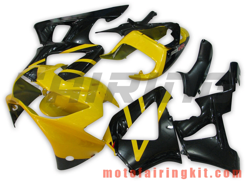 Fairing Kits Fit for CBR900RR 929 2000 2001 CBR900 RR 929 00 01 Plastic ABS Injection Mold Complete Motorcycle Body Aftermarket Bodywork Frame (Yellow & Black) B024