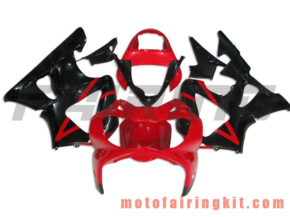 Fairing Kits Fit for CBR900RR 929 2000 2001 CBR900 RR 929 00 01 Plastic ABS Injection Mold Complete Motorcycle Body Aftermarket Bodywork Frame (Black & Red) B025