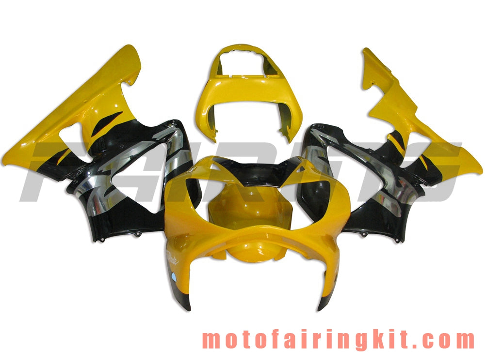 Fairing Kits Fit for CBR900RR 929 2000 2001 CBR900 RR 929 00 01 Plastic ABS Injection Mold Complete Motorcycle Body Aftermarket Bodywork Frame (Yellow & Black) B026