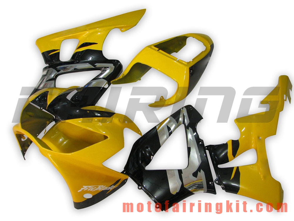 Fairing Kits Fit for CBR900RR 929 2000 2001 CBR900 RR 929 00 01 Plastic ABS Injection Mold Complete Motorcycle Body Aftermarket Bodywork Frame (Yellow & Black) B026