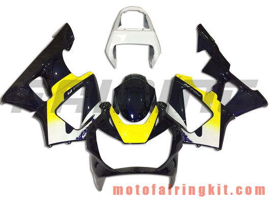 Kits de carenado aptos para CBR900RR 929 2000 2001 CBR900 RR 929 00 01 Molde de inyección de plástico ABS Carrocería completa para motocicleta Marco de carrocería de posventa (azul y negro) B027