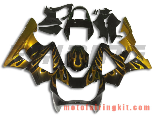 Kits de carenado aptos para CBR900RR 929 2000 2001 CBR900 RR 929 00 01 Molde de inyección de plástico ABS Carrocería completa para motocicleta Marco de carrocería de posventa (dorado y negro) B028