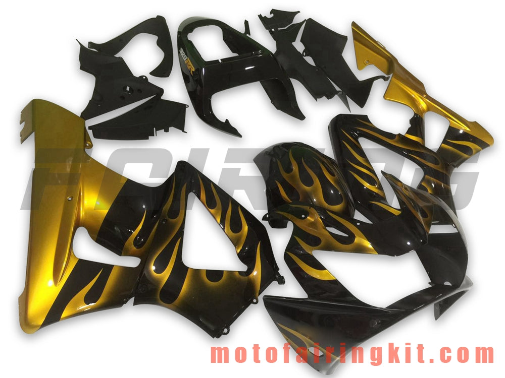 Fairing Kits Fit for CBR900RR 929 2000 2001 CBR900 RR 929 00 01 Plastic ABS Injection Mold Complete Motorcycle Body Aftermarket Bodywork Frame (Gold & Black) B028