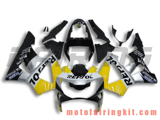 Kits de carenado aptos para CBR900RR 929 2000 2001 CBR900 RR 929 00 01 Molde de inyección de plástico ABS Carrocería completa para motocicleta Marco de carrocería de posventa (negro y amarillo) B031