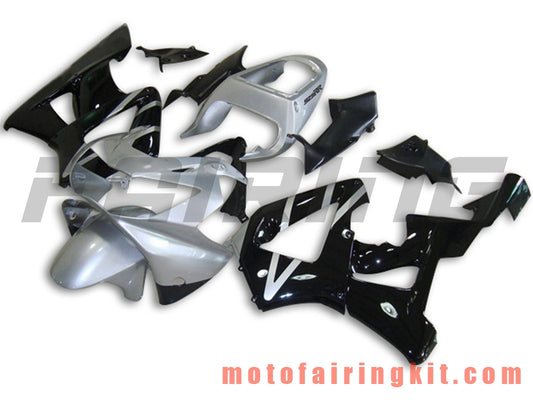 Kits de carenado aptos para CBR900RR 929 2000 2001 CBR900 RR 929 00 01 Molde de inyección de plástico ABS Carrocería completa para motocicleta Marco de carrocería de posventa (negro y plateado) B038