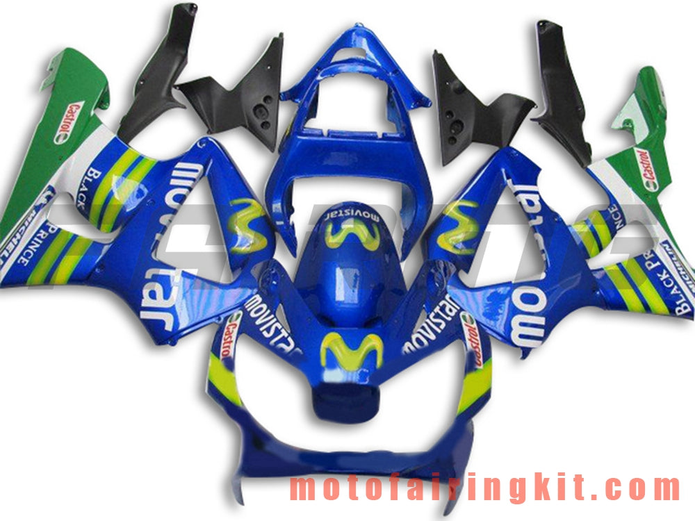 Fairing Kits Fit for CBR900RR 929 2000 2001 CBR900 RR 929 00 01 Plastic ABS Injection Mold Complete Motorcycle Body Aftermarket Bodywork Frame (Blue & Green) B040