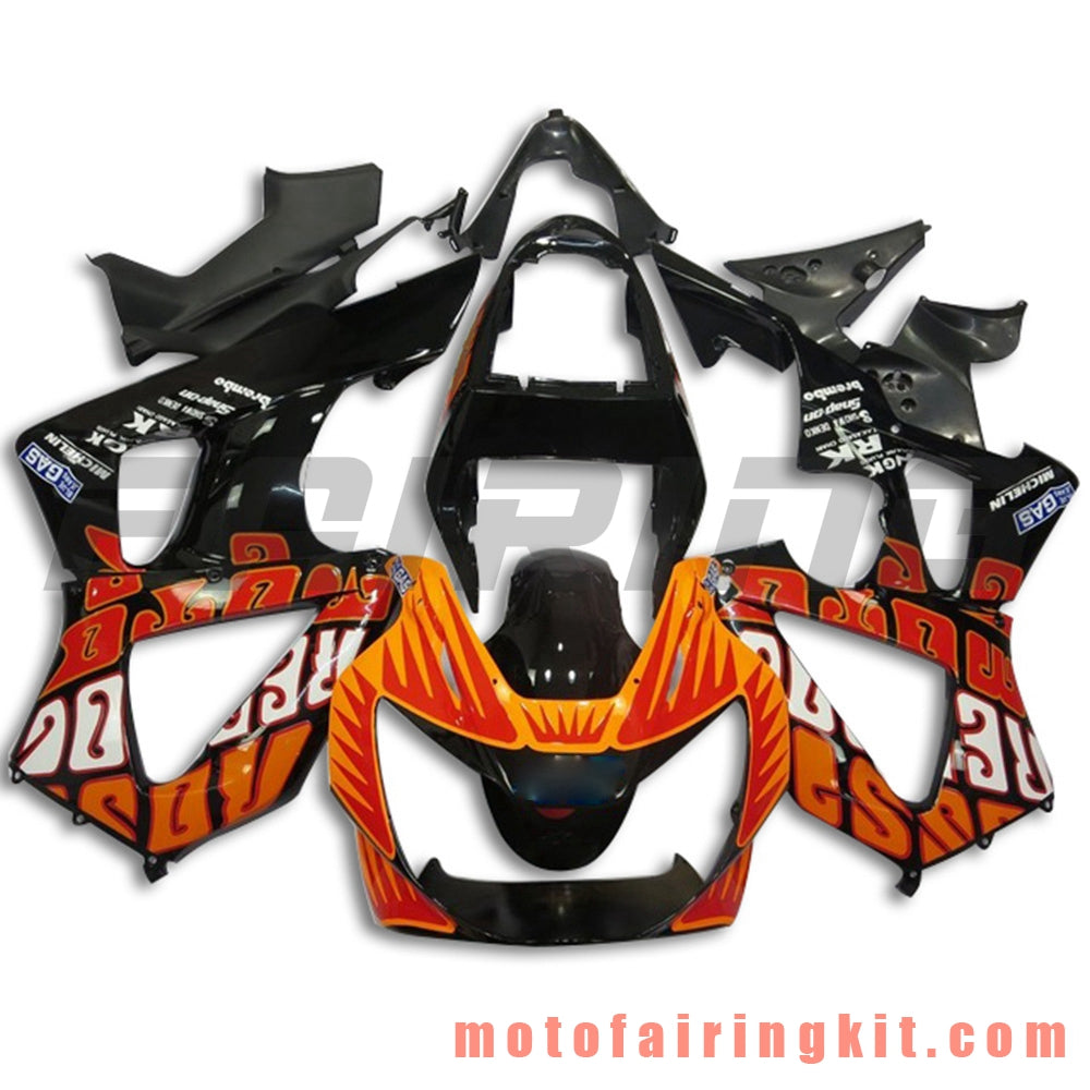 Fairing Kits Fit for CBR900RR 929 2000 2001 CBR900 RR 929 00 01 Plastic ABS Injection Mold Complete Motorcycle Body Aftermarket Bodywork Frame (Orange & Black) B043