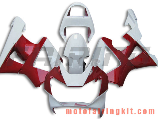 Fairing Kits Fit for CBR900RR 929 2000 2001 CBR900 RR 929 00 01 Plastic ABS Injection Mold Complete Motorcycle Body Aftermarket Bodywork Frame (White & Red) B045