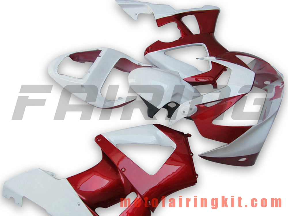 Fairing Kits Fit for CBR900RR 929 2000 2001 CBR900 RR 929 00 01 Plastic ABS Injection Mold Complete Motorcycle Body Aftermarket Bodywork Frame (White & Red) B045