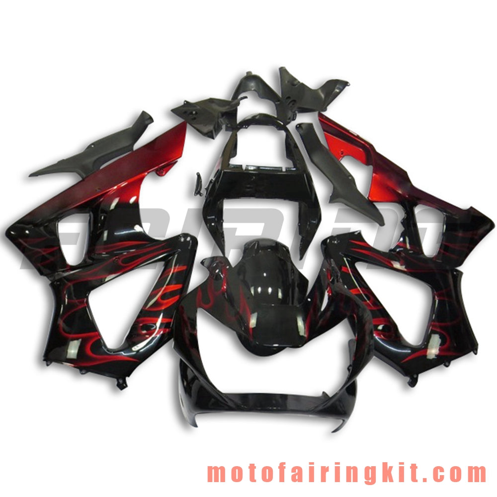 Fairing Kits Fit for CBR900RR 929 2000 2001 CBR900 RR 929 00 01 Plastic ABS Injection Mold Complete Motorcycle Body Aftermarket Bodywork Frame (Black & Red) B048