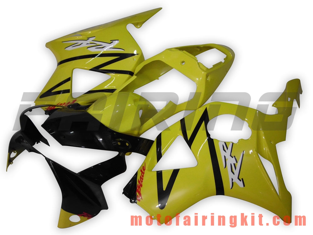 Kits de carenado aptos para CBR900RR 954 2002 2003 CBR900 RR 954 02 03 Molde de inyección de plástico ABS Carrocería completa para motocicleta Carrocería del mercado de accesorios Marco (amarillo y negro) B003