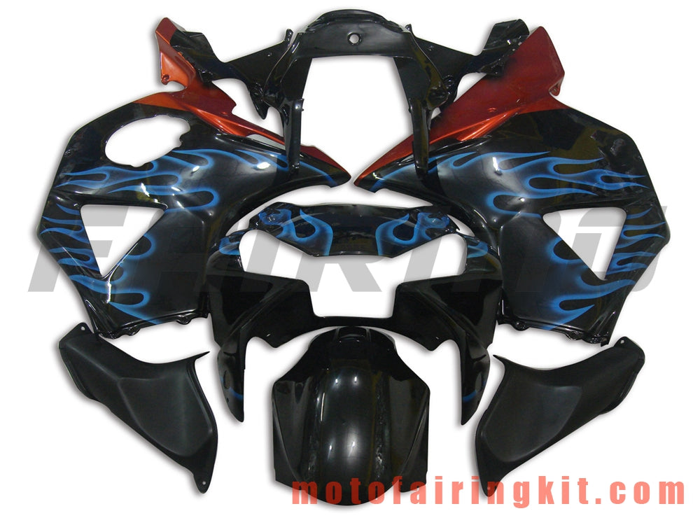 Kits de carenado aptos para CBR900RR 954 2002 2003 CBR900 RR 954 02 03 Molde de inyección de plástico ABS Carrocería completa para motocicleta Marco de carrocería de posventa (negro y naranja) B005