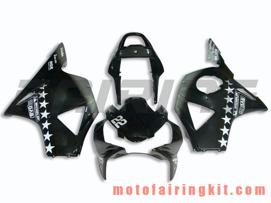 Kits de carenado aptos para CBR900RR 954 2002 2003 CBR900 RR 954 02 03 Molde de inyección de plástico ABS Carrocería completa para motocicleta Marco de carrocería de posventa (negro y plateado) B008