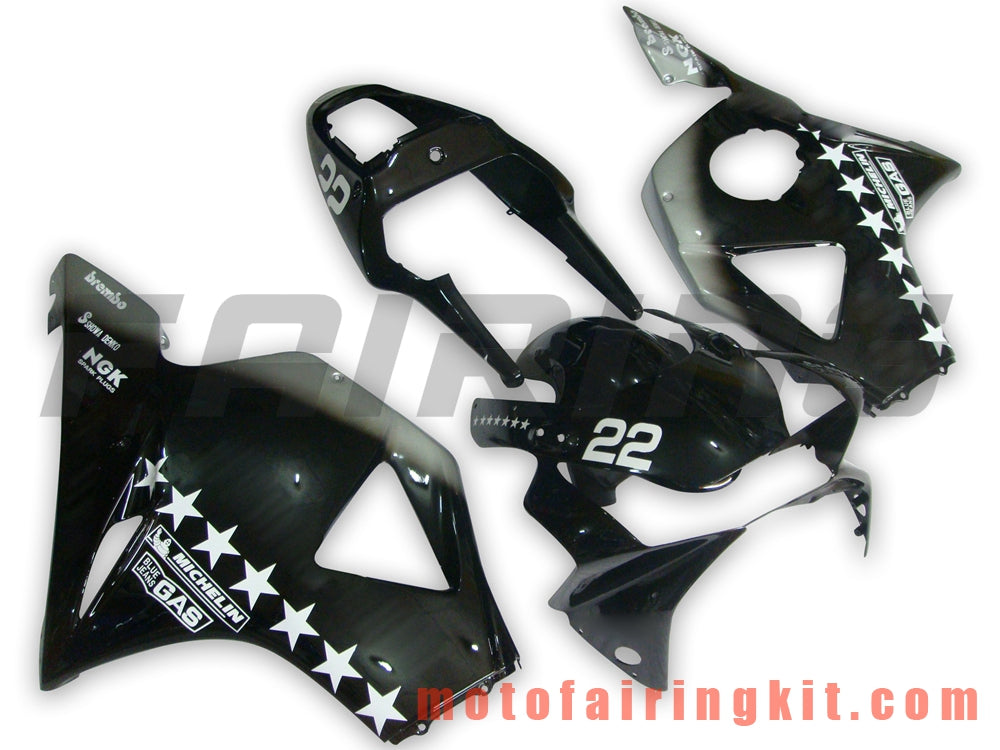 Fairing Kits Fit for CBR900RR 954 2002 2003 CBR900 RR 954 02 03 Plastic ABS Injection Mold Complete Motorcycle Body Aftermarket Bodywork Frame (Black & Silver) B008