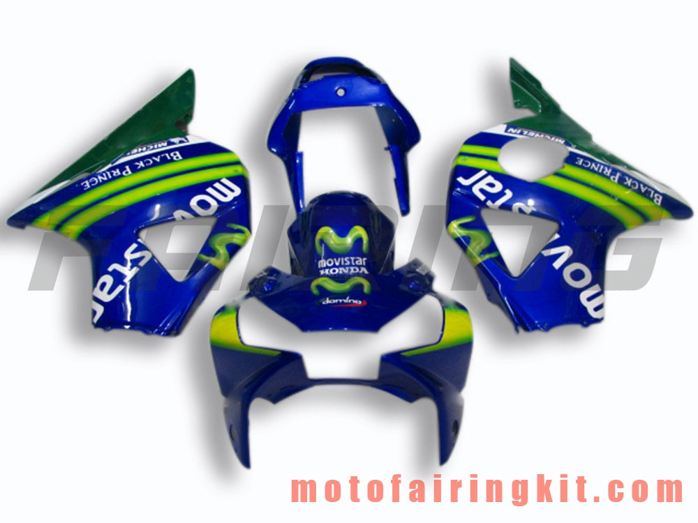 Kits de carenado aptos para CBR900RR 954 2002 2003 CBR900 RR 954 02 03 Molde de inyección de plástico ABS Carrocería completa para motocicleta Marco de carrocería de posventa (azul y verde) B011