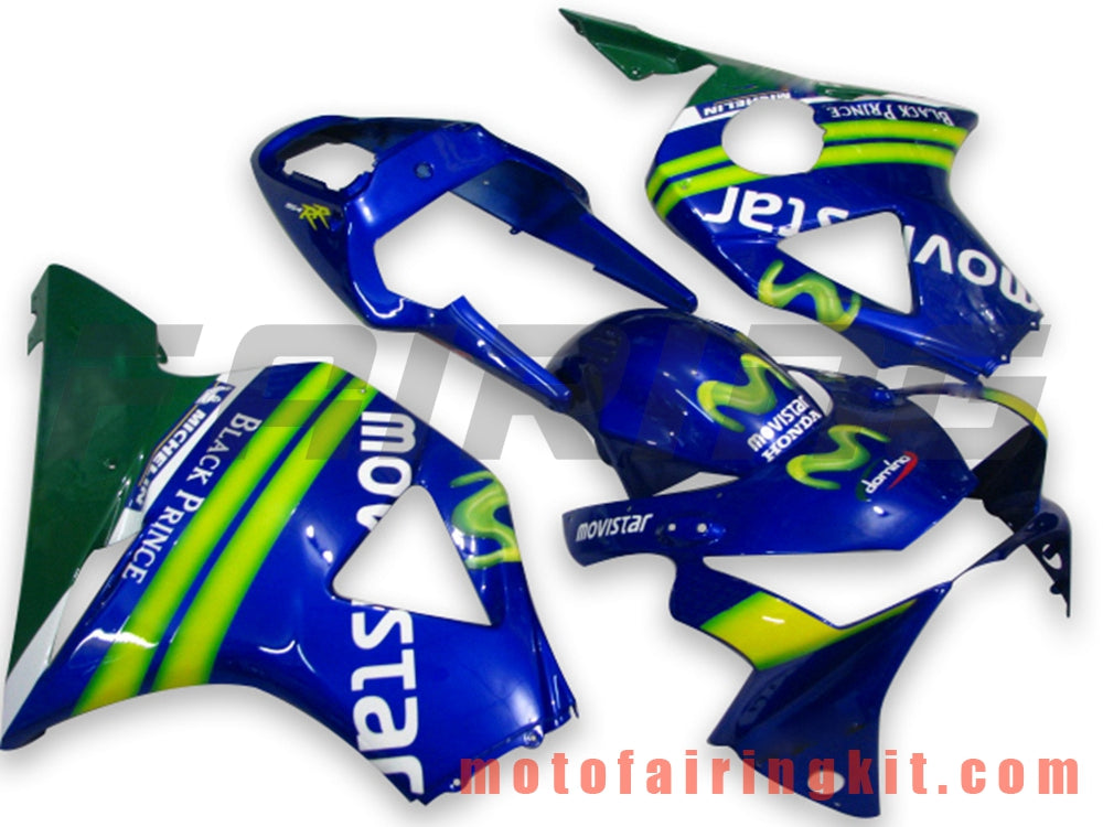 Kits de carenado aptos para CBR900RR 954 2002 2003 CBR900 RR 954 02 03 Molde de inyección de plástico ABS Carrocería completa para motocicleta Marco de carrocería de posventa (azul y verde) B011