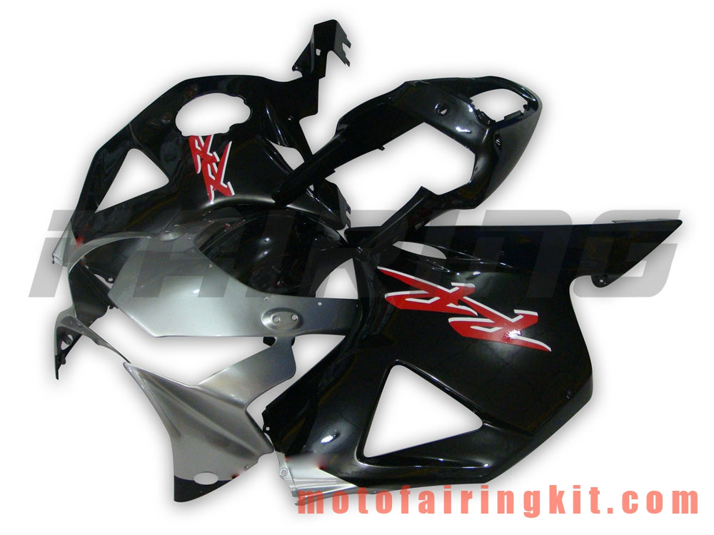 Kits de carenado aptos para CBR900RR 954 2002 2003 CBR900 RR 954 02 03 Molde de inyección de plástico ABS Carrocería completa para motocicleta Marco de carrocería de posventa (negro y plateado) B013