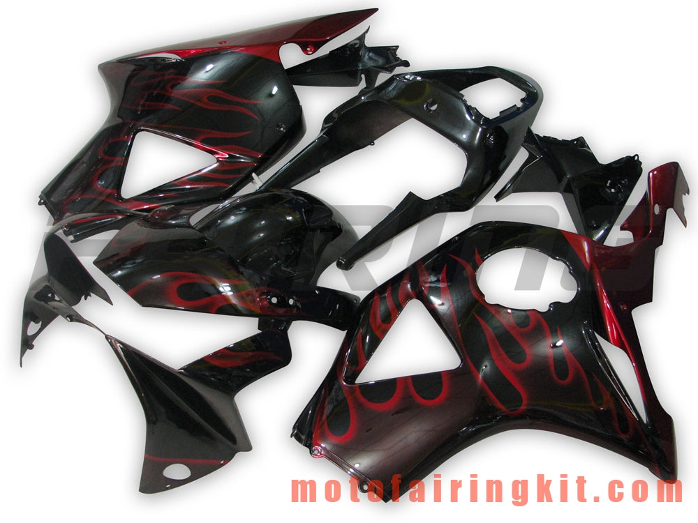 Kits de carenado aptos para CBR900RR 954 2002 2003 CBR900 RR 954 02 03 Molde de inyección de plástico ABS Carrocería completa para motocicleta Marco de carrocería de posventa (negro y rojo) B016