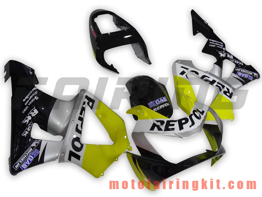 Kits de carenado aptos para CBR900RR 954 2002 2003 CBR900 RR 954 02 03 Molde de inyección de plástico ABS Carrocería completa para motocicleta Carrocería del mercado de accesorios Marco (amarillo y negro) B024