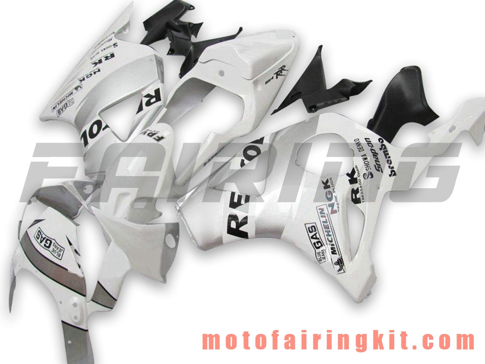 Fairing Kits Fit for CBR900RR 954 2002 2003 CBR900 RR 954 02 03 Plastic ABS Injection Mold Complete Motorcycle Body Aftermarket Bodywork Frame (White & Silver) B025