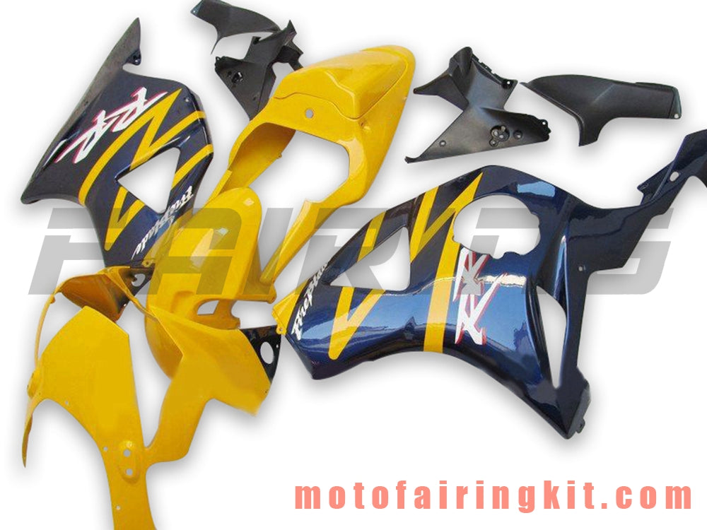 Kits de carenado aptos para CBR900RR 954 2002 2003 CBR900 RR 954 02 03 Molde de inyección de plástico ABS Carrocería completa para motocicleta Carrocería del mercado de accesorios Marco (amarillo y negro) B027