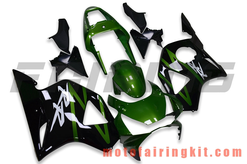 Kits de carenado aptos para CBR900RR 954 2002 2003 CBR900 RR 954 02 03 Molde de inyección de plástico ABS Carrocería completa para motocicleta Marco de carrocería de posventa (verde y negro) B033