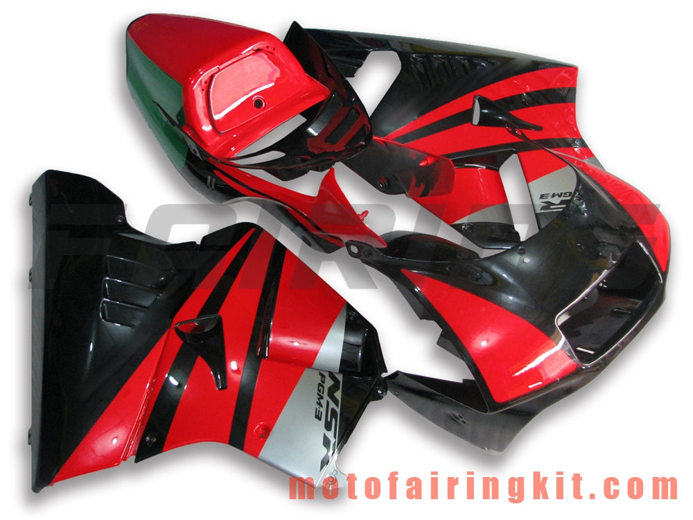 Kits de carenado aptos para NSR250R MC21 SP P3 1990 1991 1992 1993 NSR250 R 90 - 93 Molde de inyección de plástico ABS Carrocería completa para motocicleta Carrocería del mercado de accesorios Marco (rojo y negro) B001