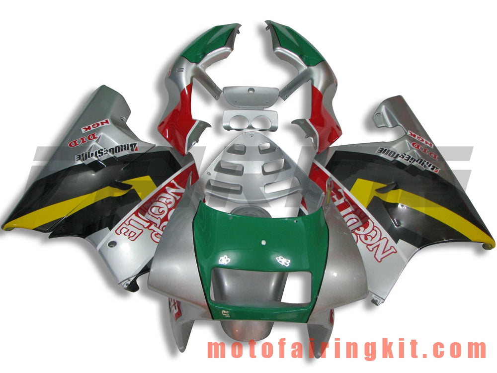 フェアリングキット NSR250R MC21 SP P3 1990 1991 1992 1993 NSR250 R 90 - 93 プラスチック ABS 射出成形 完全なオートバイボディ アフターマーケットボディワークフレーム (シルバー &amp; グリーン) B003