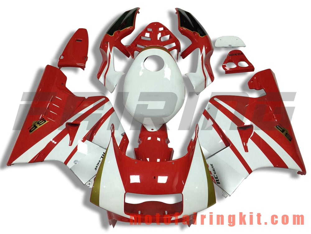 Fairing Kits Fit for NSR250R MC21 SP P3 1990 1991 1992 1993 NSR250 R 90 - 93 Plastic ABS Injection Mold Complete Motorcycle Body Aftermarket Bodywork Frame (Red & White) B004