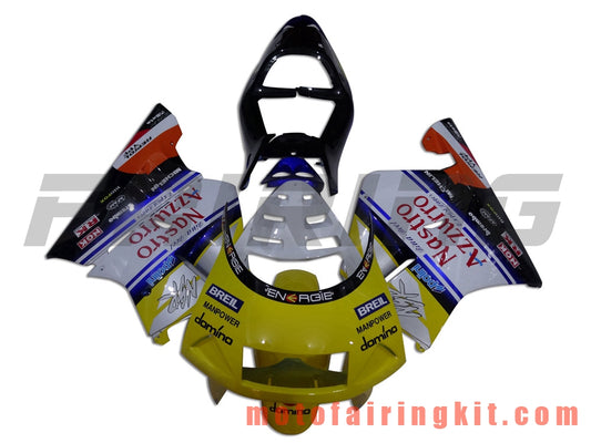 Kits de carenado aptos para NSR250R 1994 1995 1996 1997 1998 1999 NSR250 R 94 - 99 Molde de inyección de plástico ABS Carrocería completa para motocicleta Carrocería del mercado de accesorios Marco (amarillo y blanco) B001