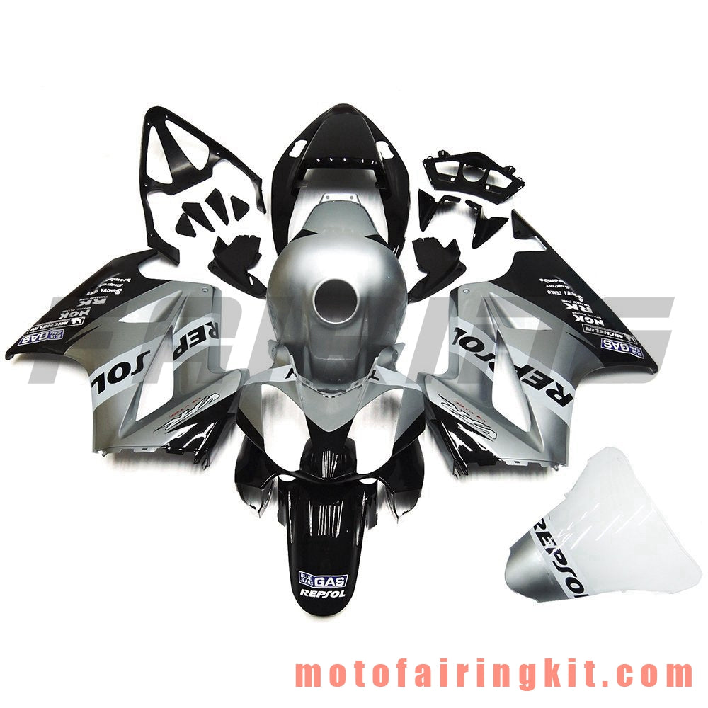 フェアリングキット VFR800 RC46 2002 - 2012 VFR800 RC46 02 - 12 プラスチック ABS 射出成形 完全なオートバイボディ アフターマーケットボディワークフレーム (グレー &amp; ブラック) B004